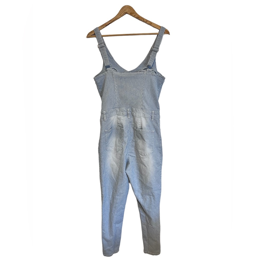 CI SONO Light Blue Wash Straight Leg Overalls - Picture 4 of 7